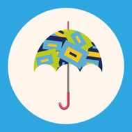 Umbrella theme elements vector eps
