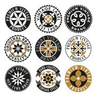 Collection of Vintage Ornamental Labels