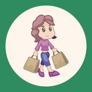 shopper theme elemets vector eps