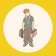 shopper theme elemets vector eps N15