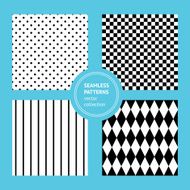 Sketch set of seamless geometric ornaments