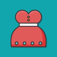 dress color line icon