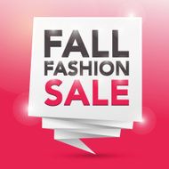 FALL FASHION SALE poster design element