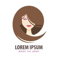 beautiful girl vector logo design template cosmetic makeup or beauty