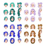 Female punk hair N4
