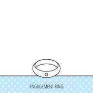 Diamond engagement ring icon Jewelery sign N5