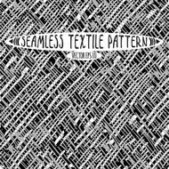 Seamless vector ink drawn textile pattern