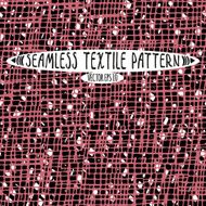 Seamless vector ink drawn textile pattern N6