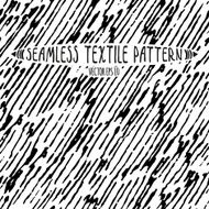 Seamless vector ink drawn textile pattern N7