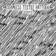 Seamless vector ink drawn textile pattern N23