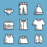 Set icons Dress code