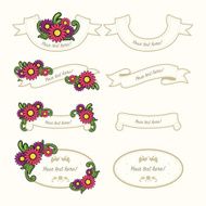 Floral Label Set N2