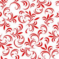 Abstract floral seamless pattern with thin leaves 12