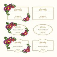 Floral Label Set N3