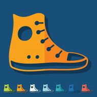 Flat design gumshoes