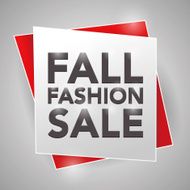 FALL FASHION SALE poster design element N2
