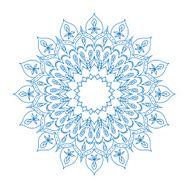 Mandala Round Ornament Pattern N9