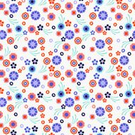 pattern with cute flowers