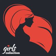 Beautiful woman silhouette Girls collection N3