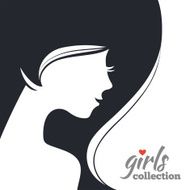 Beautiful woman silhouette Girls collection N5
