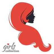 Beautiful woman silhouette Girls collection N8