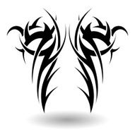 Hand Drawn Tribal Tattoo N2