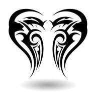 Hand Drawn Tribal Tattoo N4