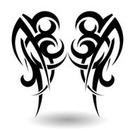 Hand Drawn Tribal Tattoo N6