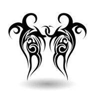Hand Drawn Tribal Tattoo N8