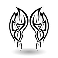 Hand Drawn Tribal Tattoo N9