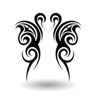 Hand Drawn Tribal Tattoo N12