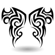 Hand Drawn Tribal Tattoo N15