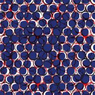 Seamless fashion pattern with dots and circles