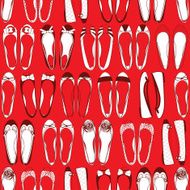 Seamless fashion pattern with ballerinas N2