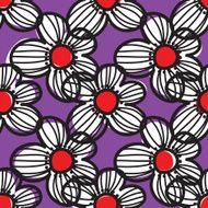 Seamless flower background pattern