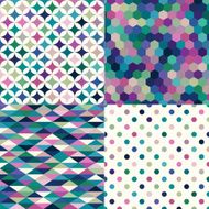 seamless multicolor geometric pattern
