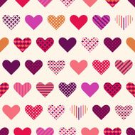 seamless colorful heart textured pattern