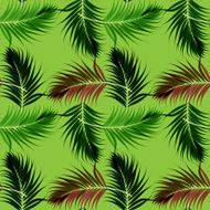 Seamless fashion pattern with palm leaves N5