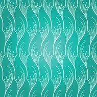 Seamless pattern with abstract decorative element
