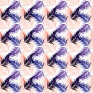 Seamless fashion pattern with palm leaves N6