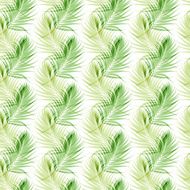 Seamless fashion pattern with palm leaves N9