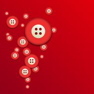 Vector modern red buttons background