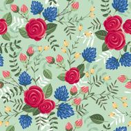 Seamless Floral Pattern N523