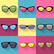 Set of different styles sunglasses N2