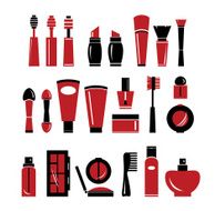 Set of cosmetics icons