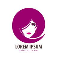 Beauty salon vector logo design template Spa woman or fashion