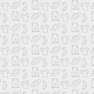 Pattern of clothes icons background