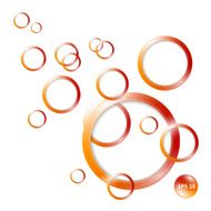Circle 3D abstraction background vector illustration