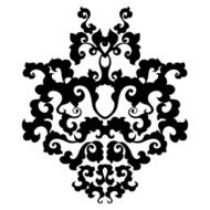 Ornamental vector damask element
