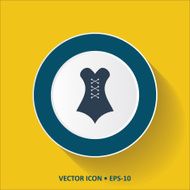 Yellow fashion dress Icon Button N4
